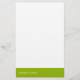 Papelaria Banner verde da Apple : Stationery :