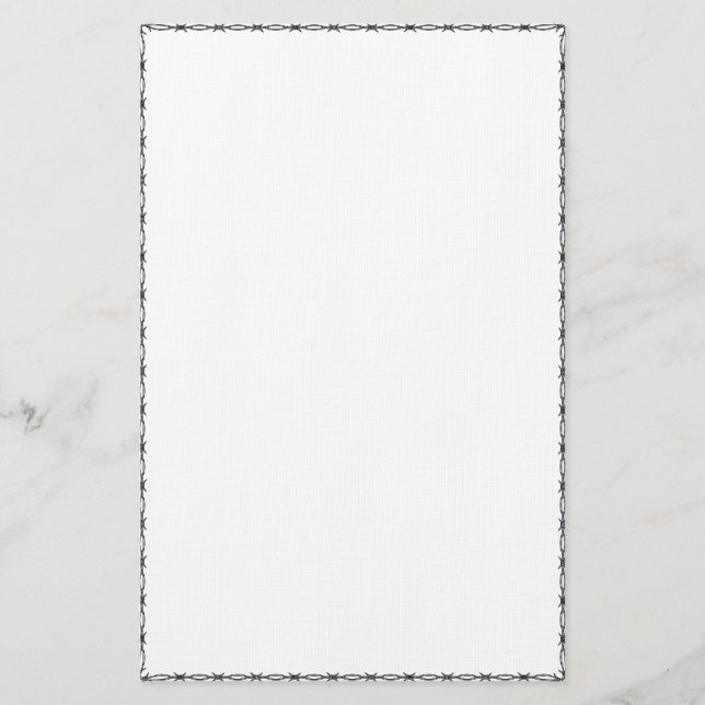 Papelaria Barbed Wire Stationery (Frente)