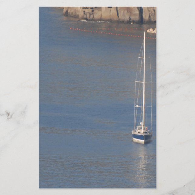 Papelaria Barcos em repouso em Sorrento Itália (Frente)