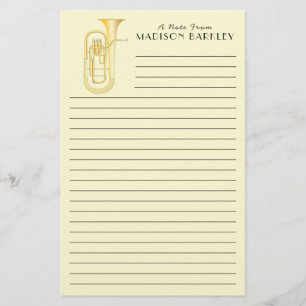 Papelaria Baritone Musical Teacher Stationery