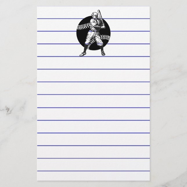 Papelaria Baseball:Vintage (Frente)