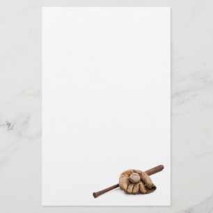 Papelaria Basebol do vintage