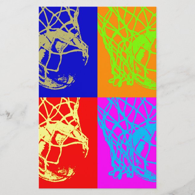 Papelaria Basquete Pop Art (Frente)