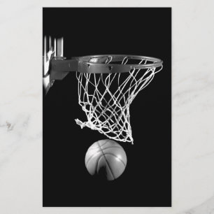 Papelaria Basquetebol Preto e Branco