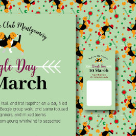 Papelaria Beagle Dog Day Mailing 