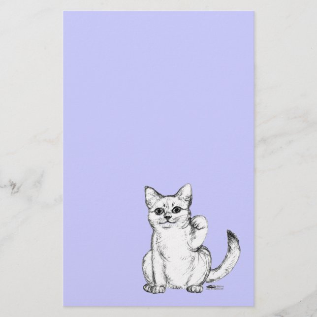 Papelaria Beckoning Kitty Cat Maneki Neko (Frente)