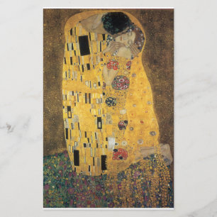 Papelaria Beijo, reprodução, pintura de Gustav Klimt, arte