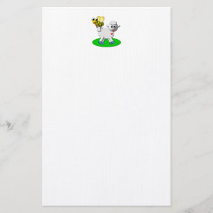 Papelaria Bela Visão 3D Abelha e Cordeiro