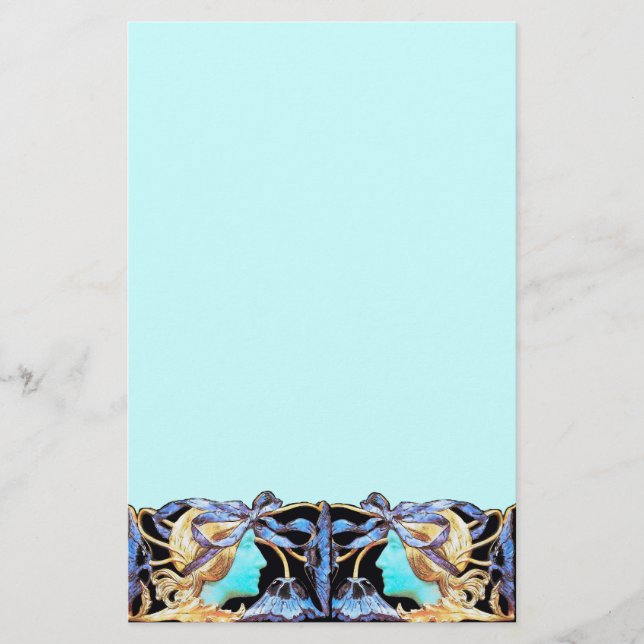 PAPELARIA BELEZA DA MULHER ELEGANTE JUDAEL/LADY,ARCO AZUL,FL (Frente)