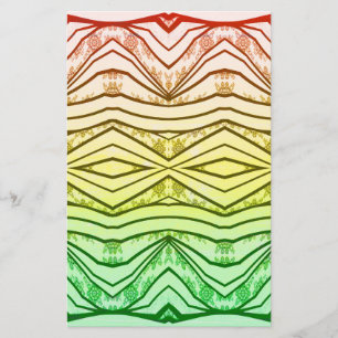 Papelaria Beleza tribal do impressão da música de Rasta da