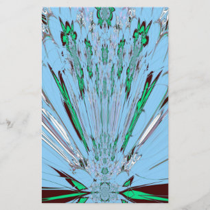 Papelaria Belo Aqua Azul Azul Incrível Arte Floral
