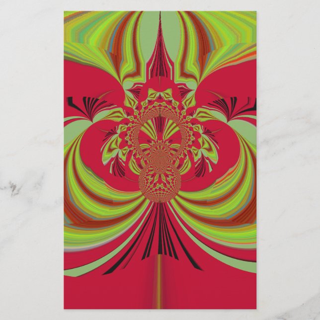 Papelaria Belo design vermelho. Co vetor de inspiração (Frente)