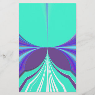 Papelaria Belo e espantoso Design de padrão ciano roxo