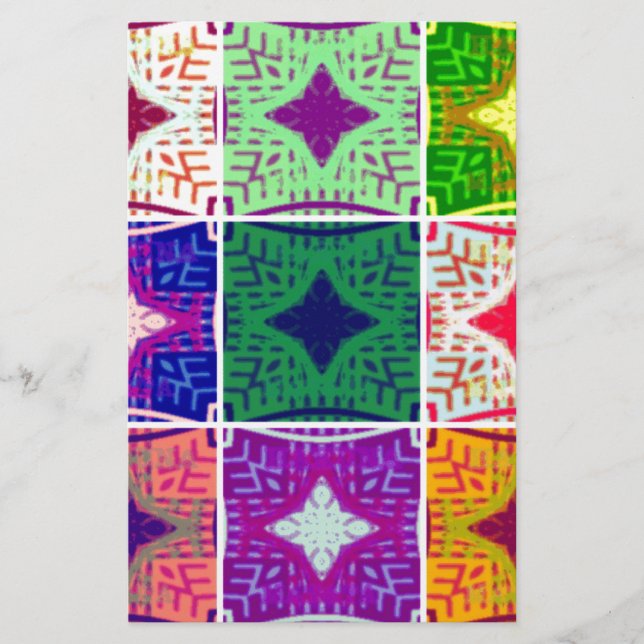 Papelaria Belo e espantoso padrão de Impressão com controlo  (Frente)