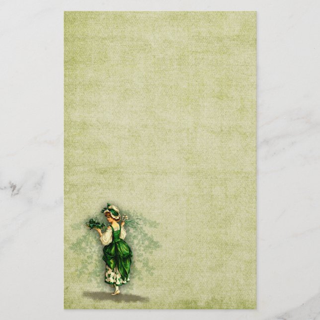 Papelaria Bênçãos Irlandesas - Papel de Carta - Sem Linhas (Frente)