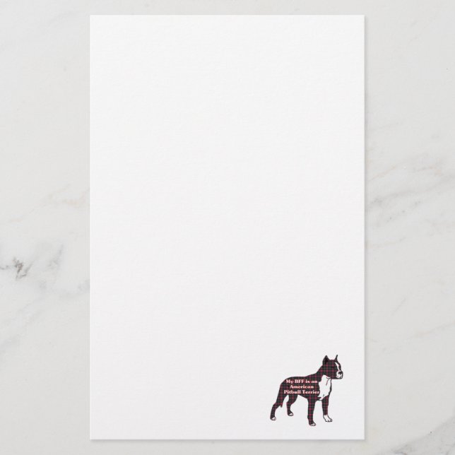 Papelaria BFF American Pitbull Terrier (Frente)
