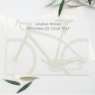 Papelaria Bicicleta Verde Minimalista Moderna e Elegante Pes