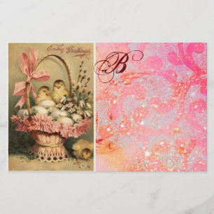 PAPELARIA BILHETE ELEGANTE, GALINHAS, FLORES E OVOS LESTE