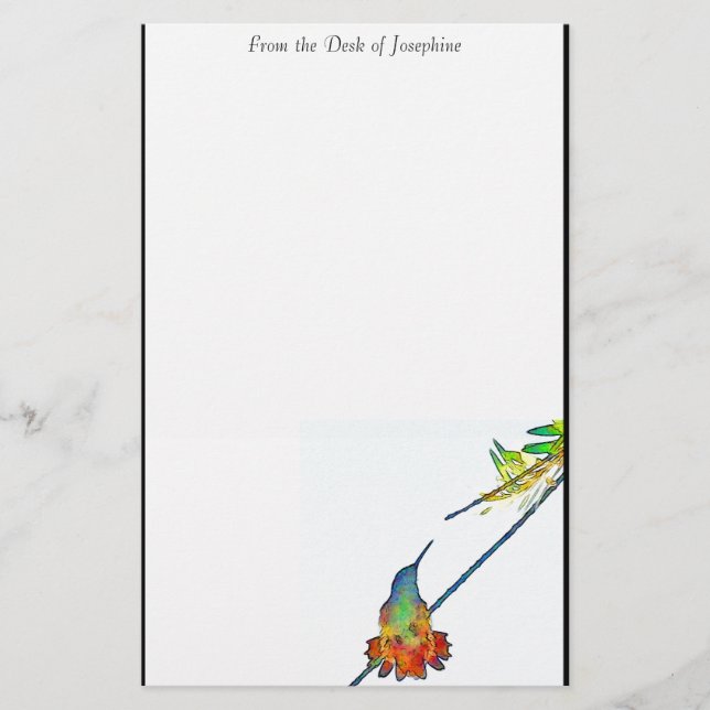 Papelaria Bird Animal Willife Floral (Frente)