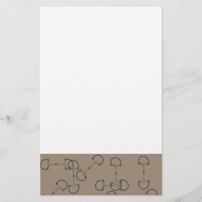 Papelaria Bits de Cavalo Equestre (Frente)