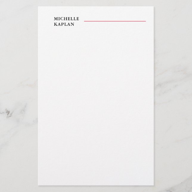 Papelaria Black & White Modern Professional Exclusivo (Frente)
