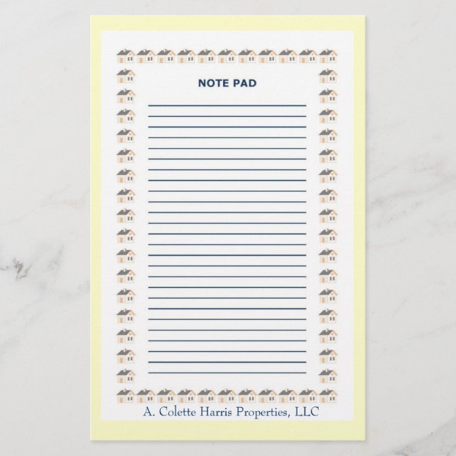 Papelaria Bloco de Notas- Design 1 (Frente)