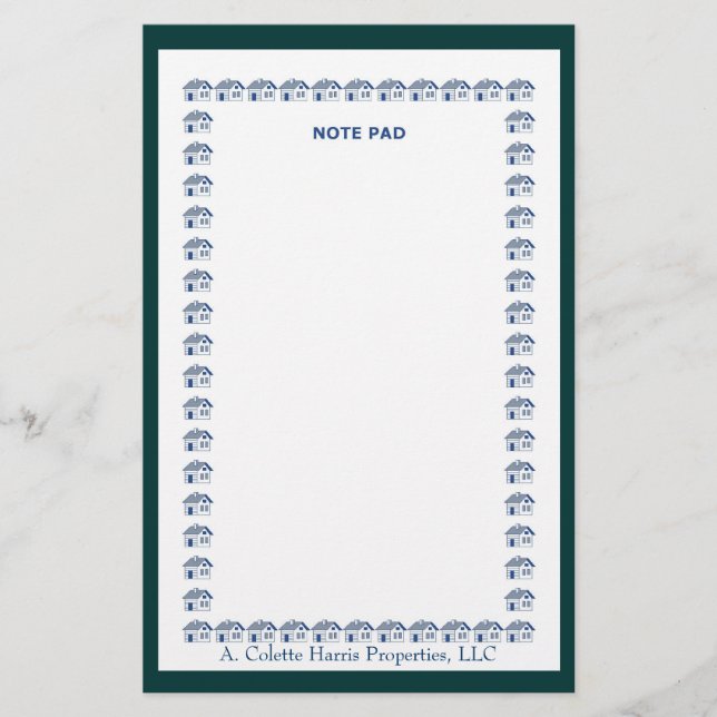 Papelaria Bloco de Notas - Design 10 (Frente)