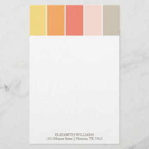 Papelaria Blocos de cores modernos