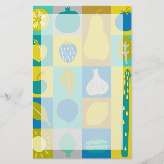 Papelaria Blocos de vegetais I (Frente)