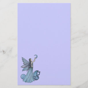 Papelaria Blue Fairy e Dragon por Molly Harrison