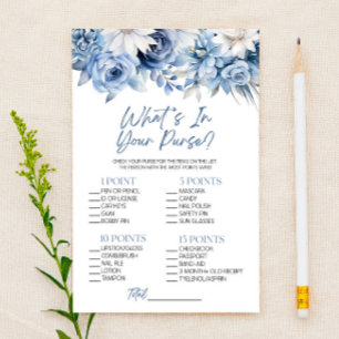 Papelaria Blue Floral O que está no jogo de Chá de panela
