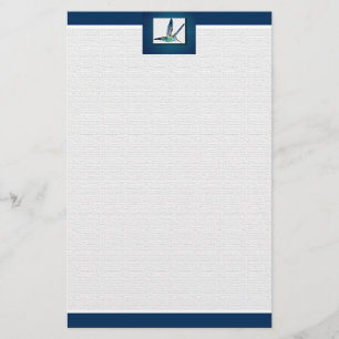 Papelaria Blue Hummingbird Elegant