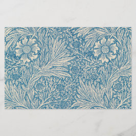 Papelaria Blue Marigolds (por William Morris)