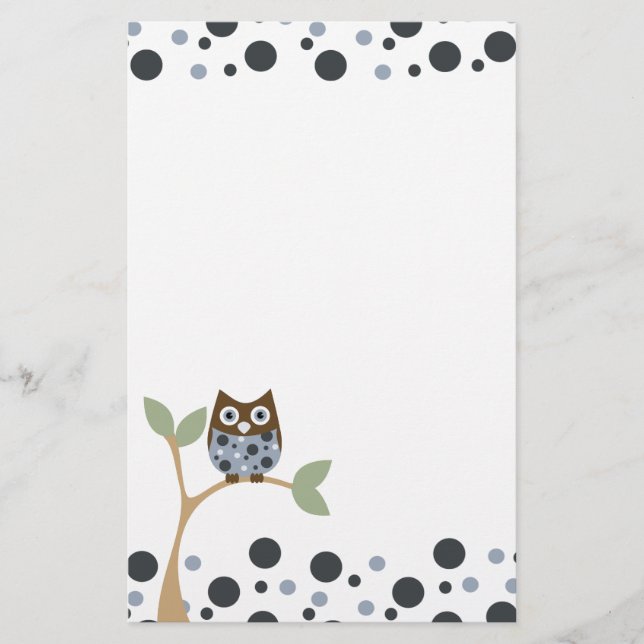 Papelaria Blue Owl Baby (Frente)