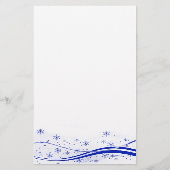 Papelaria Blue Snowy Christmas (Frente)