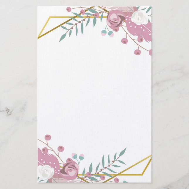 Papelaria Bohemian Floral (Frente)
