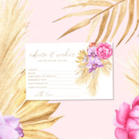 Boho pampas, chá de panela de conselhos e desejos