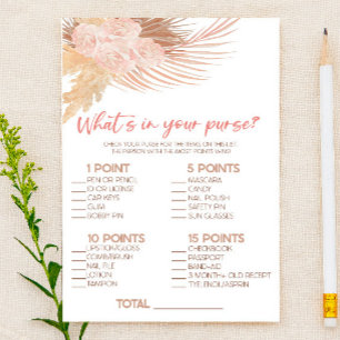 Papelaria Boho rosa O que há no jogo de Chá de panela