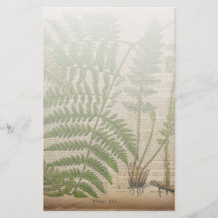 Papelaria boi-impressão francês foliage