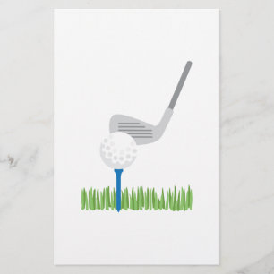 Papelaria Bola de golfe & ferro