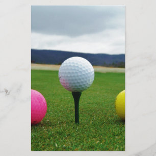 Papelaria Bolas de Golfe Coloridas, tenda de montanha