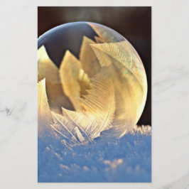 Papelaria Bolha de sabão na neve