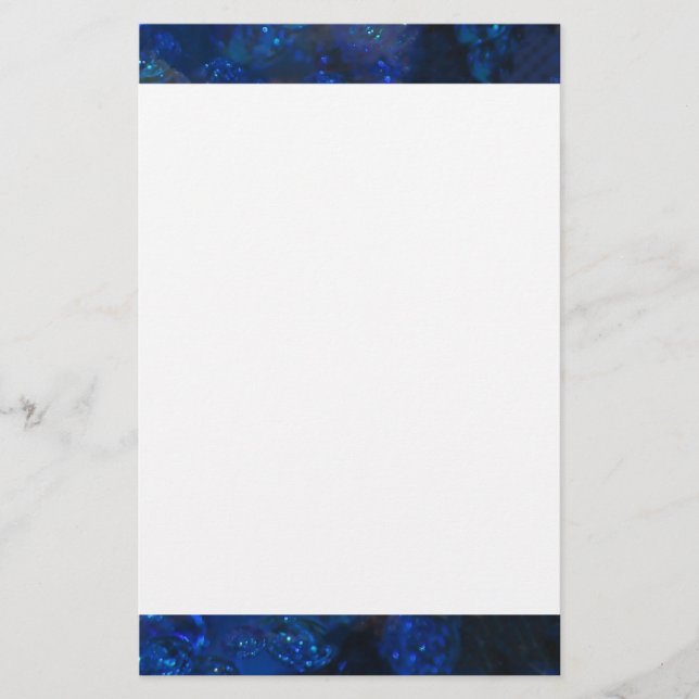 Papelaria Bolhas de Vidro Azul Queda (Frente)