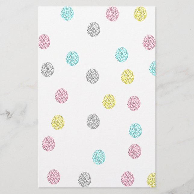 Papelaria Bolinhas de pastel (Frente)
