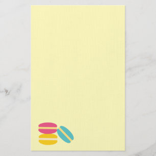 Papelaria Bolos coloridos de macarão francês
