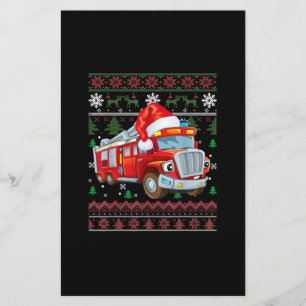 Papelaria Bombeiro Bombeiro Fúria de Natal Cute Boy Santa Ha