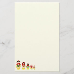 Papelaria Bonecas para nidificação de matryoshka da Rússi