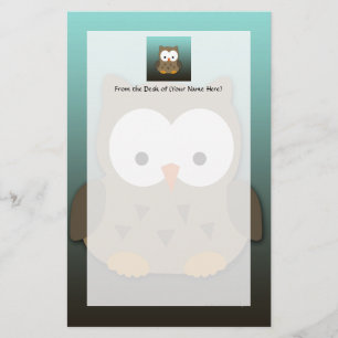 Papelaria Bonita Coruja-Bebê Personalizada