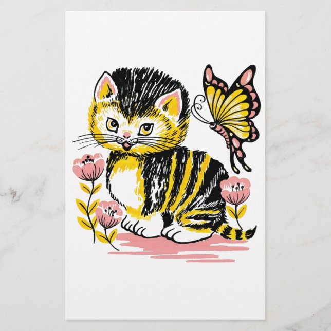 Papelaria Borboleta e Kitten (Frente)
