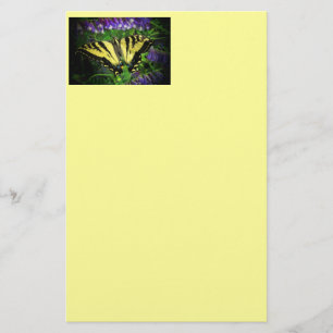 Papelaria Borboleta Tigre em amarelo